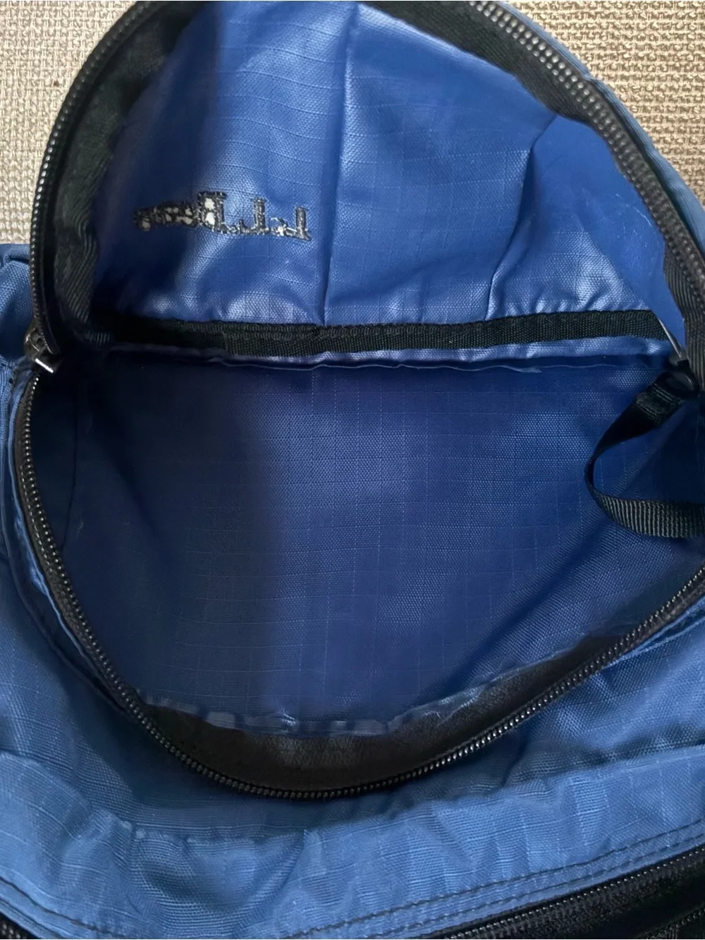 LL Bean Fanny Pack Large Blue Nylon Waist Bum Bag Multiple Pockets Adjustable